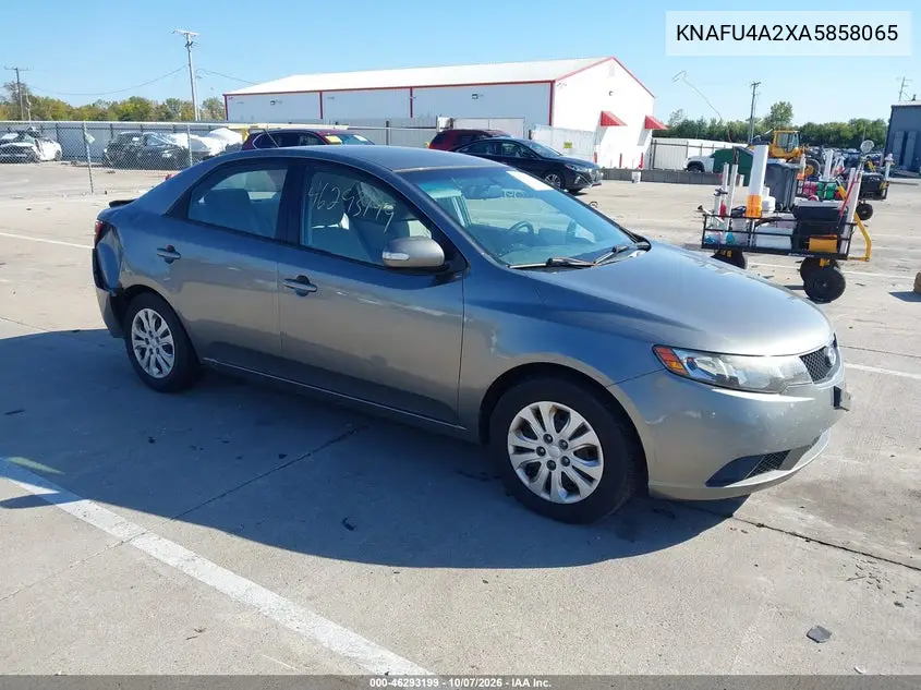 KIA FORTE 2010, VIN KNAFU4A2XA5858065
