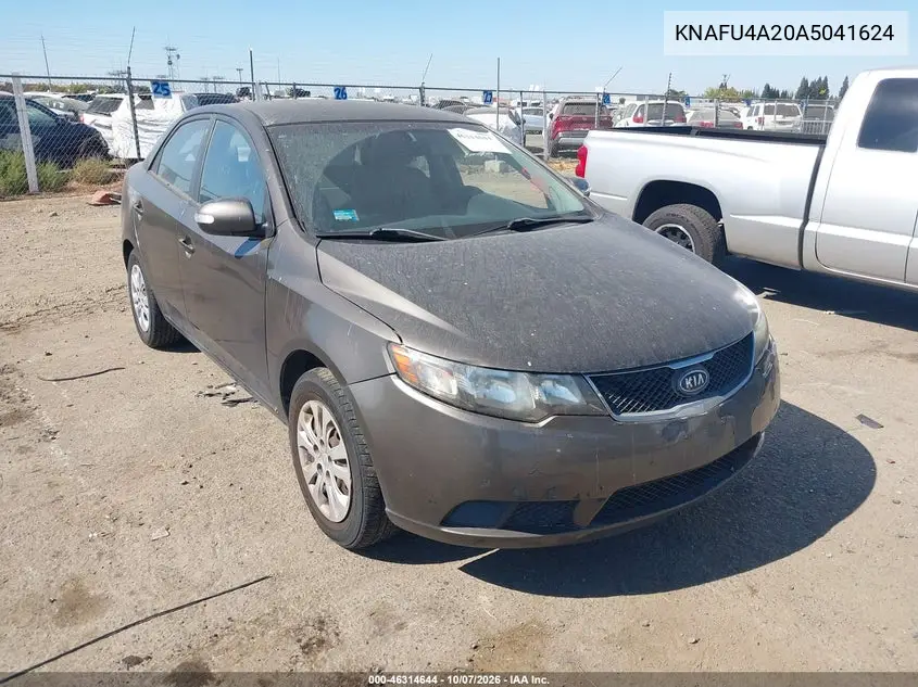 KIA FORTE 2010, VIN KNAFU4A20A5041624