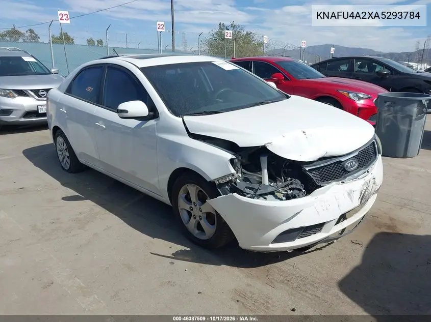 KIA FORTE 2010, VIN KNAFU4A2XA5293784