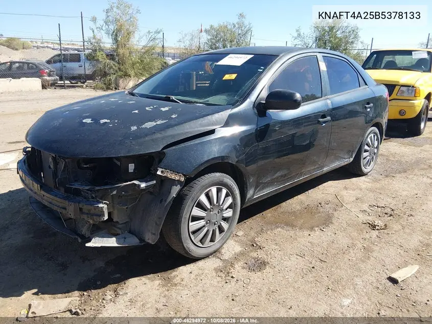 2011 KIA FORTE VIN KNAFT4A25B5378133 — фото 2