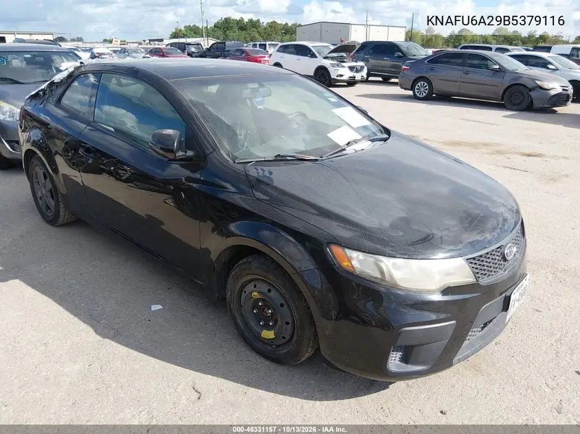 KIA FORTE 2011, VIN KNAFU6A29B5379116