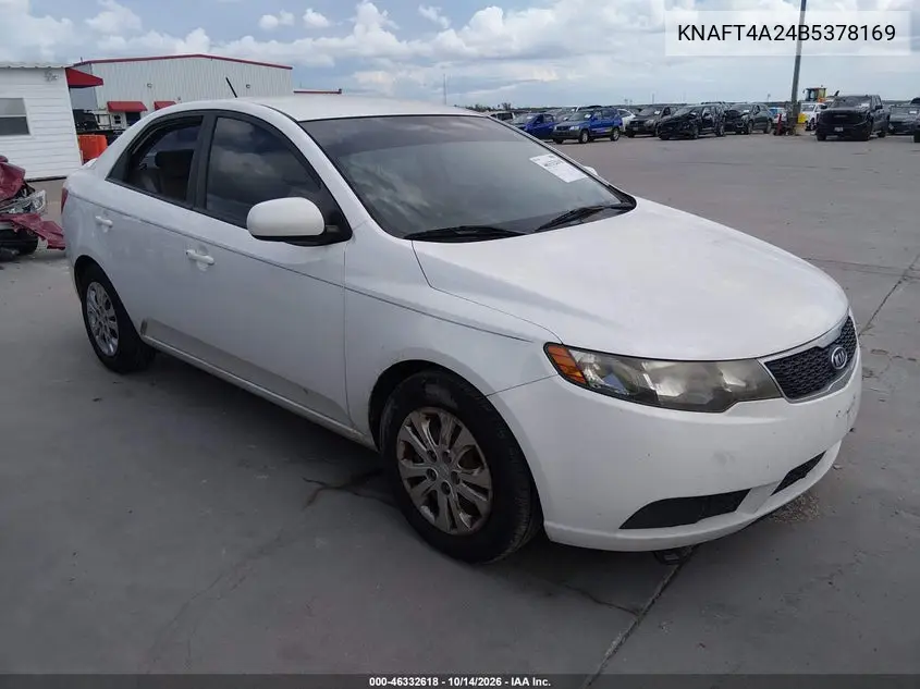 KIA FORTE 2011, VIN KNAFT4A24B5378169