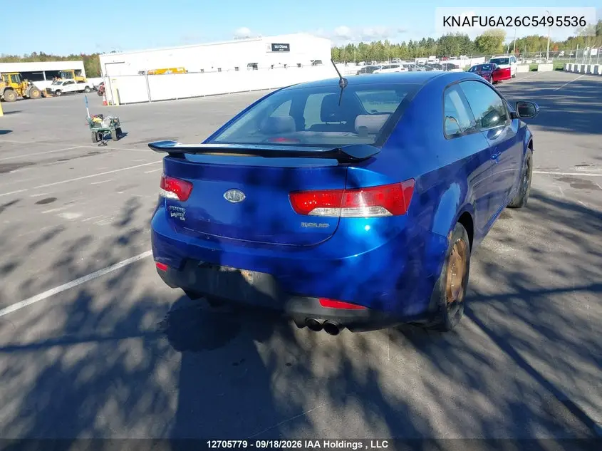 KIA FORTE 2012, VIN KNAFU6A26C5495536