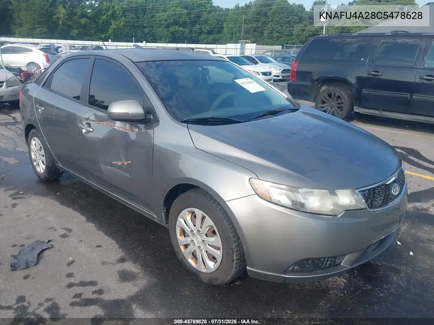 KIA FORTE 2012, VIN KNAFU4A28C5478628