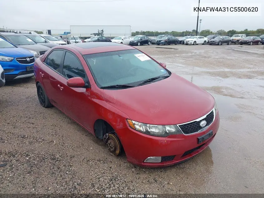 KIA FORTE 2012, VIN KNAFW4A31C5500620