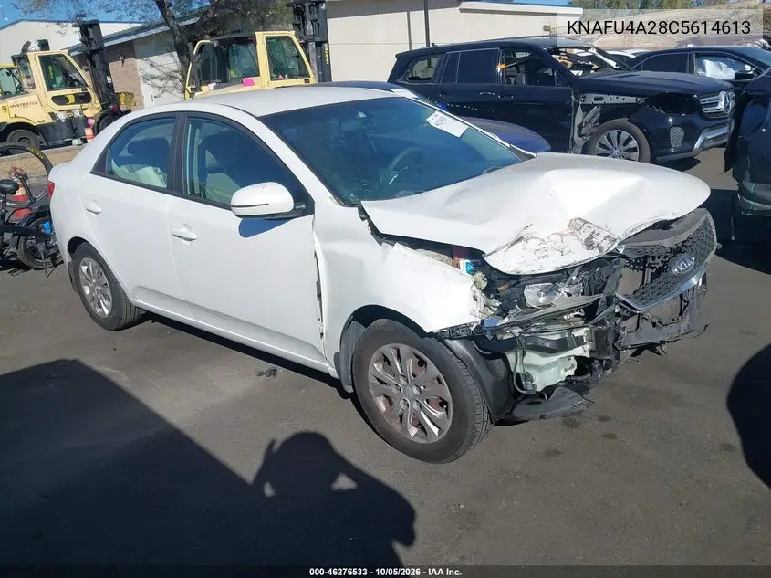 KIA FORTE 2012, VIN KNAFU4A28C5614613