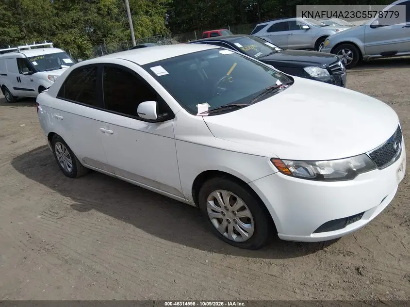 KIA FORTE 2012, VIN KNAFU4A23C5578779