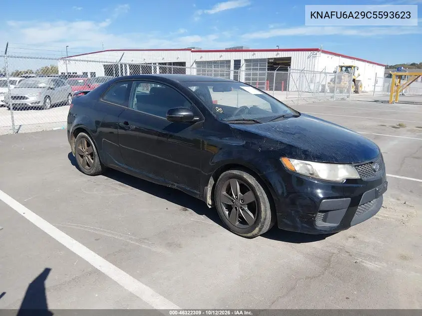 KIA FORTE 2012, VIN KNAFU6A29C5593623