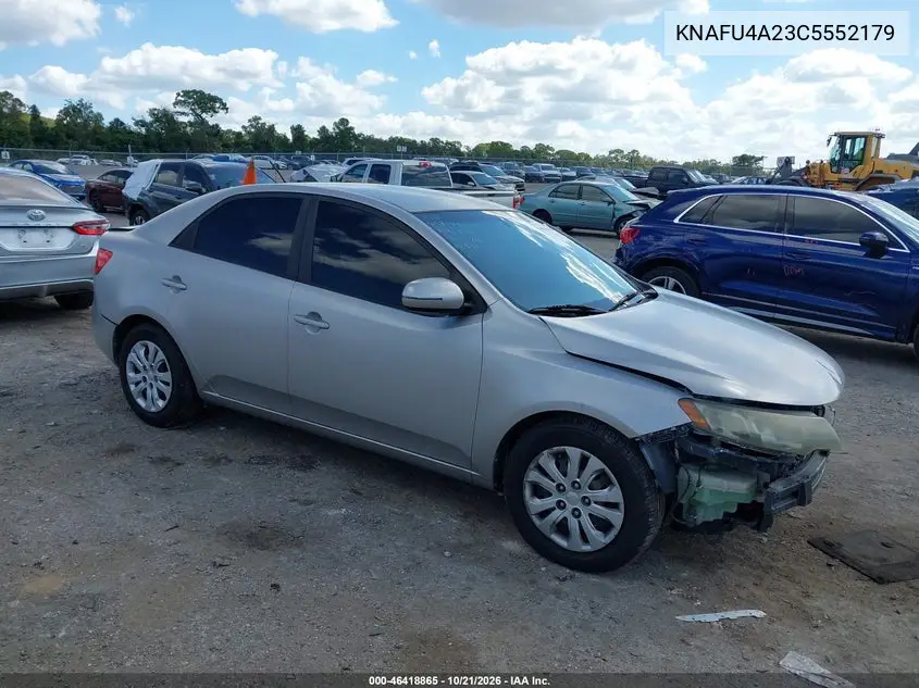 KIA FORTE 2012, VIN KNAFU4A23C5552179