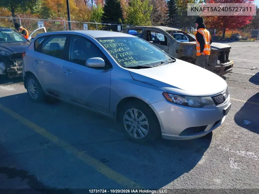 KIA FORTE 2013, VIN KNAFT5A24D5727811