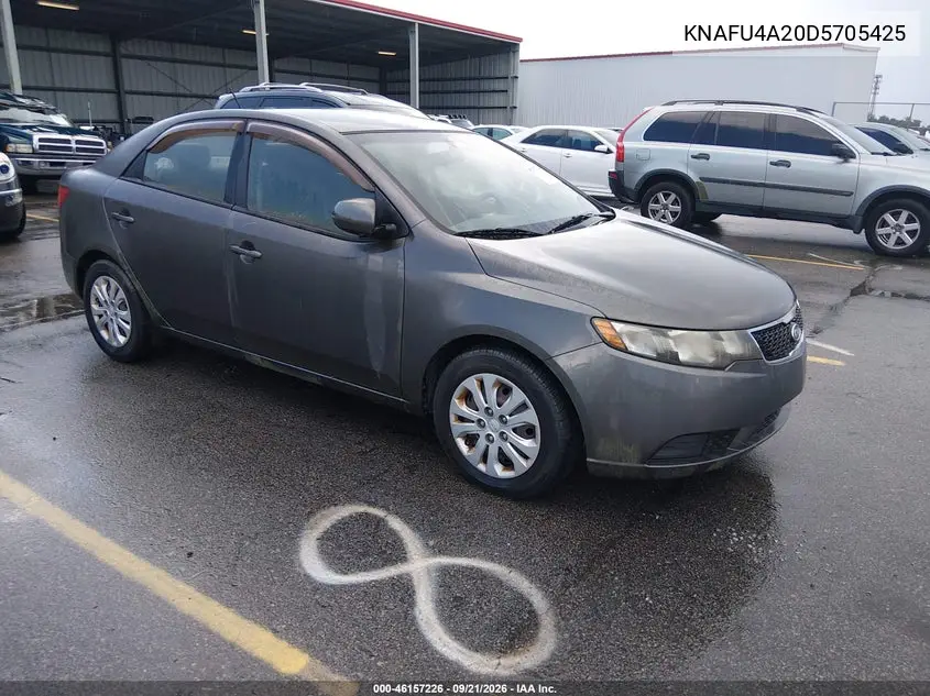 KIA FORTE 2013, VIN KNAFU4A20D5705425