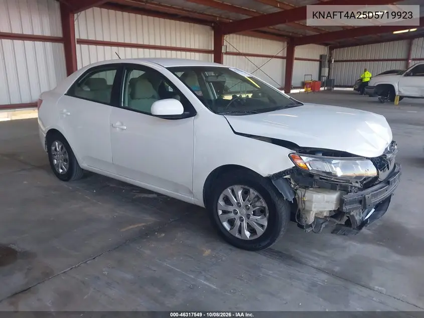 KIA FORTE 2013, VIN KNAFT4A25D5719923