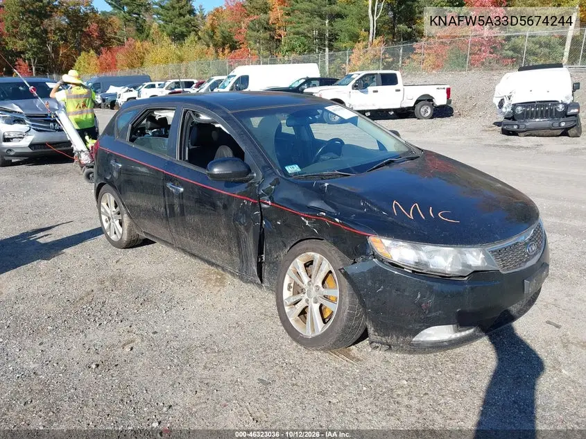 KIA FORTE 2013, VIN KNAFW5A33D5674244