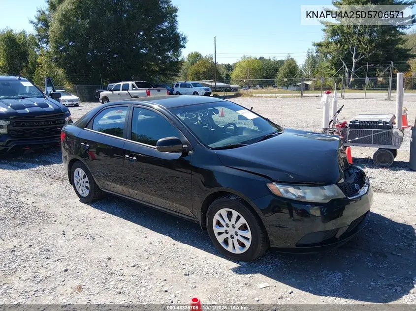 KIA FORTE 2013, VIN KNAFU4A25D5706571