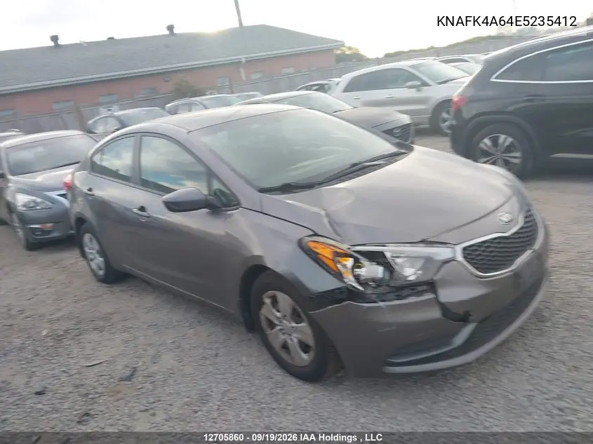 KIA FORTE 2014, VIN KNAFK4A64E5235412