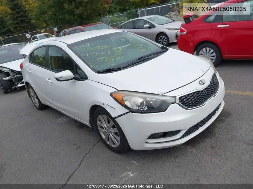 KIA FORTE 2014, VIN KNAFX4A68E5058235