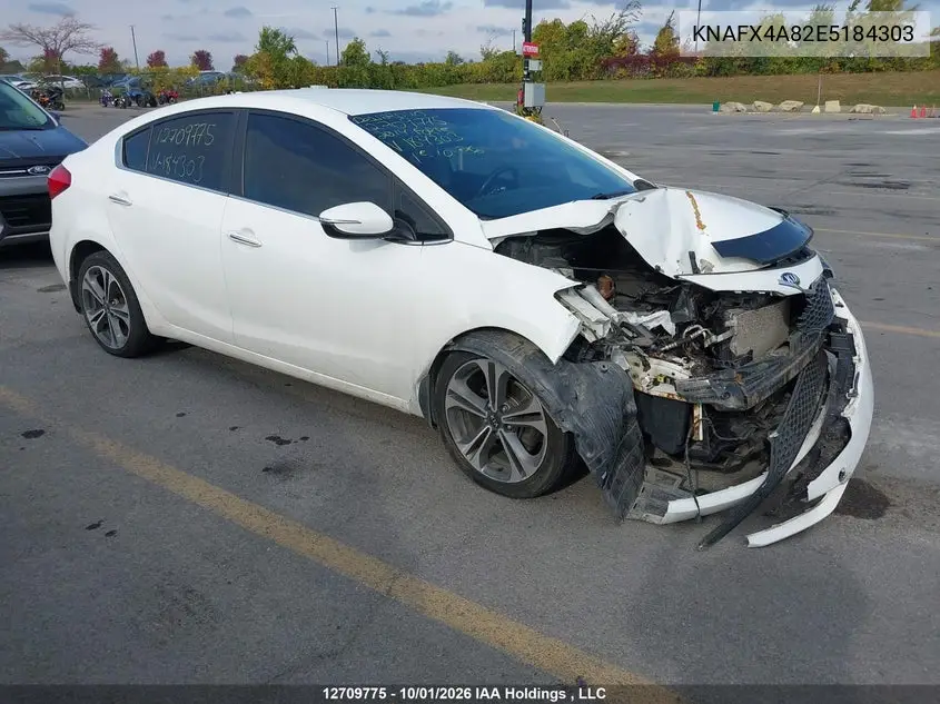 KIA FORTE 2014, VIN KNAFX4A82E5184303
