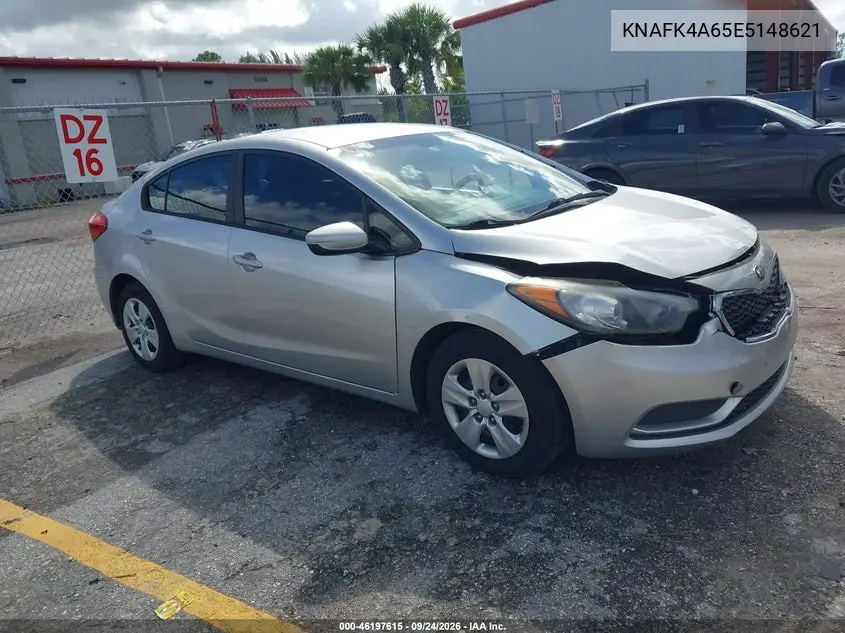 KIA FORTE 2014, VIN KNAFK4A65E5148621