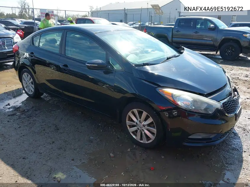 KIA FORTE 2014, VIN KNAFX4A69E5192672