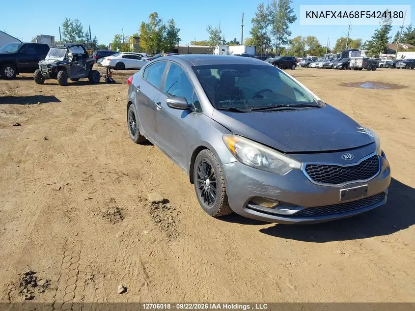 KIA FORTE 2015, VIN KNAFX4A68F5424180