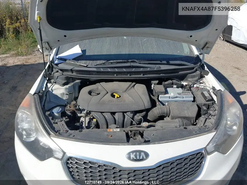 2015 KIA FORTE VIN KNAFX4A87F5396258 — фото 10