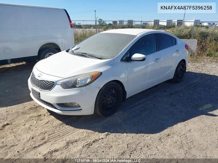 2015 KIA FORTE VIN KNAFX4A87F5396258 — фото 2
