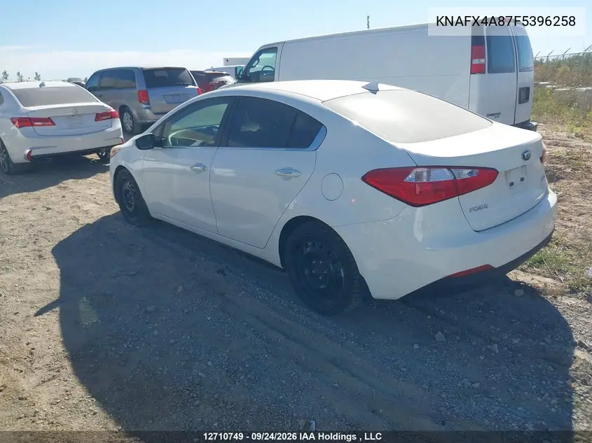 2015 KIA FORTE VIN KNAFX4A87F5396258 — фото 3