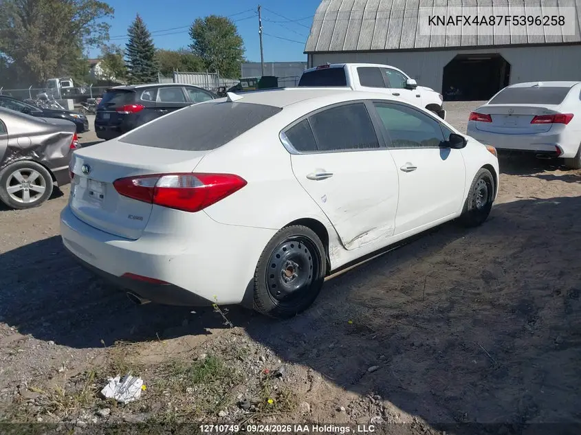 2015 KIA FORTE VIN KNAFX4A87F5396258 — фото 4