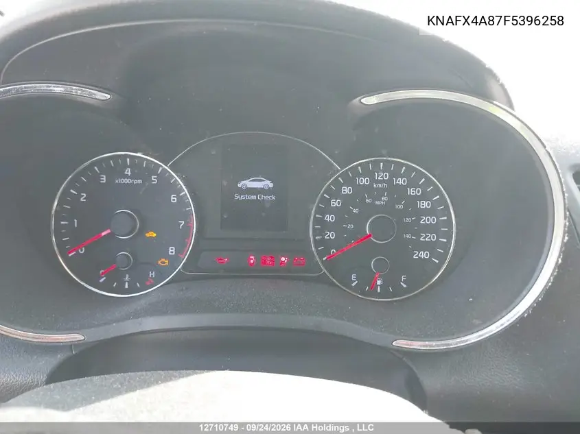 2015 KIA FORTE VIN KNAFX4A87F5396258 — фото 7