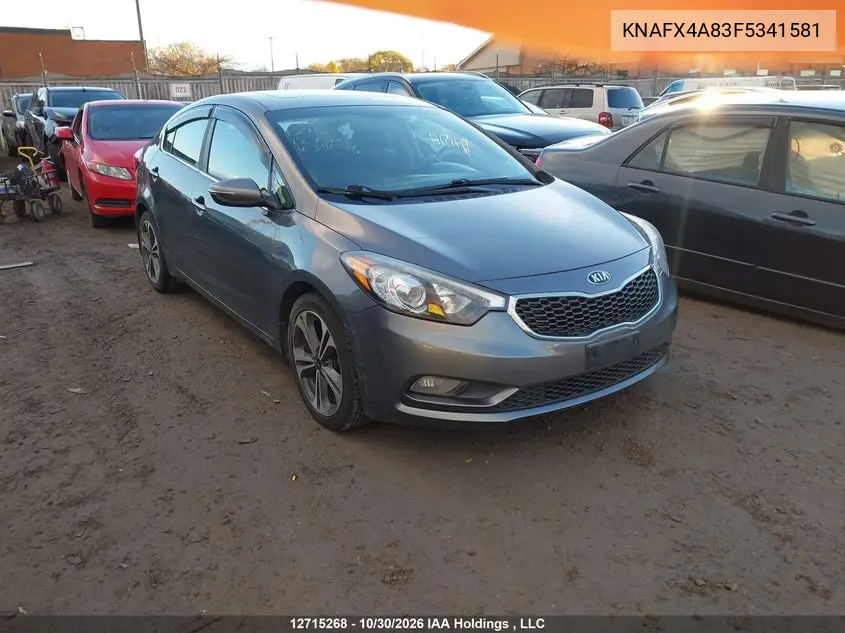 KIA FORTE 2015, VIN KNAFX4A83F5341581