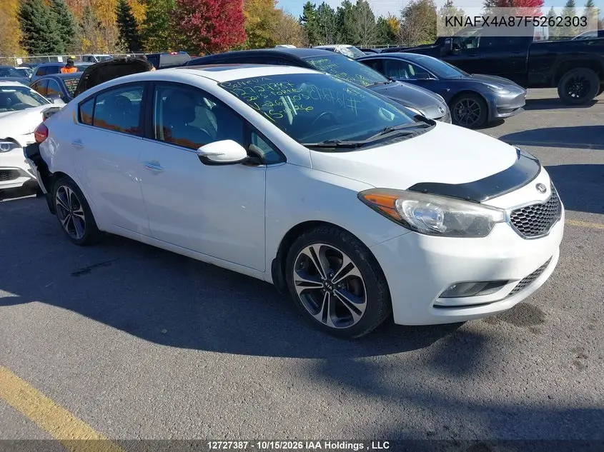 KIA FORTE 2015, VIN KNAFX4A87F5262303