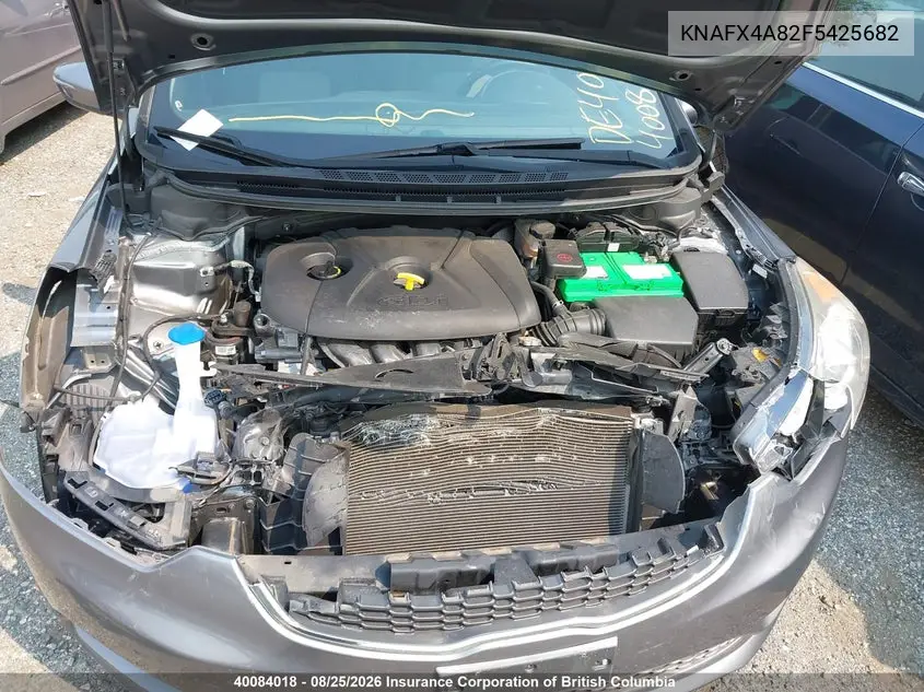 2015 KIA FORTE VIN KNAFX4A82F5425682 — фото 10