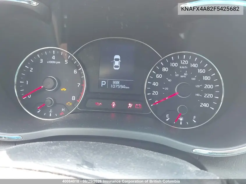 2015 KIA FORTE VIN KNAFX4A82F5425682 — фото 7