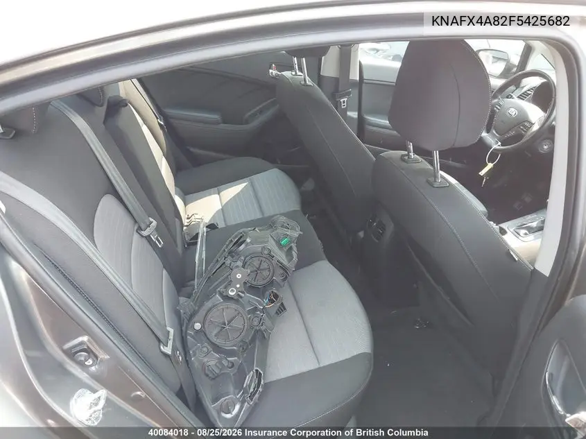 2015 KIA FORTE VIN KNAFX4A82F5425682 — фото 8