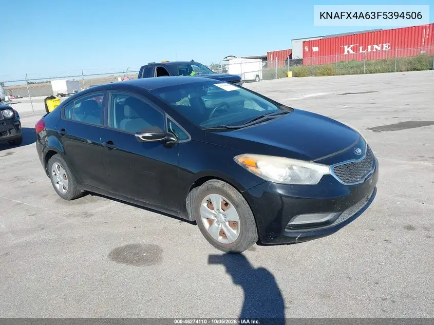 KIA FORTE 2015, VIN KNAFX4A63F5394506