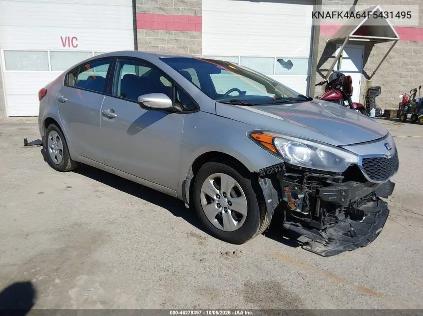KIA FORTE 2015, VIN KNAFK4A64F5431495