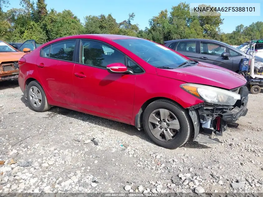 KIA FORTE 2015, VIN KNAFX4A62F5388101