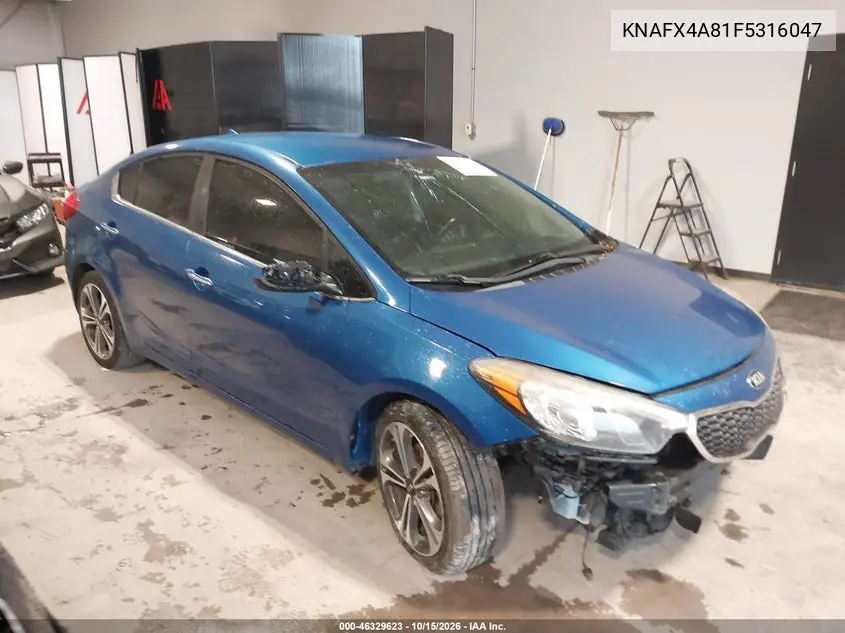 KIA FORTE 2015, VIN KNAFX4A81F5316047