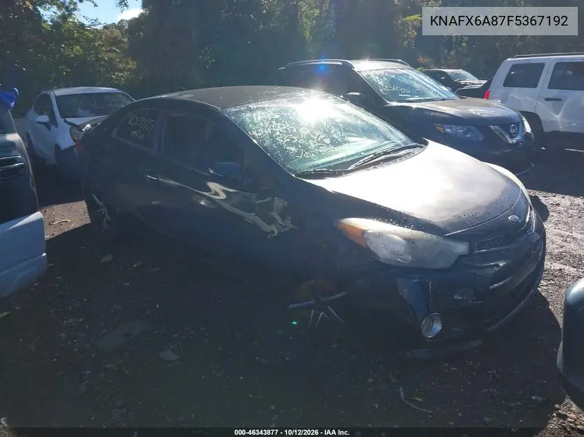 KIA FORTE 2015, VIN KNAFX6A87F5367192
