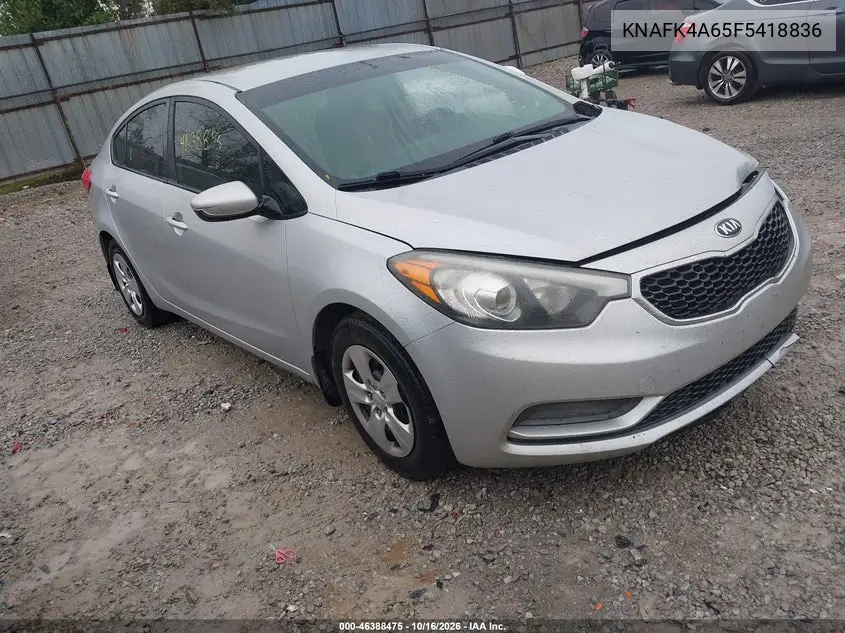 KIA FORTE 2015, VIN KNAFK4A65F5418836