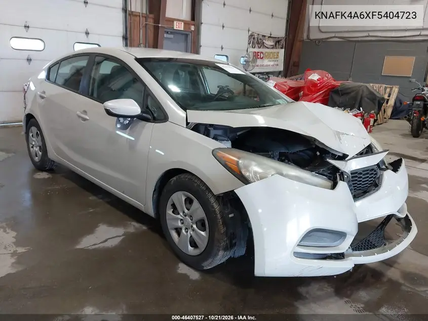 KIA FORTE 2015, VIN KNAFK4A6XF5404723