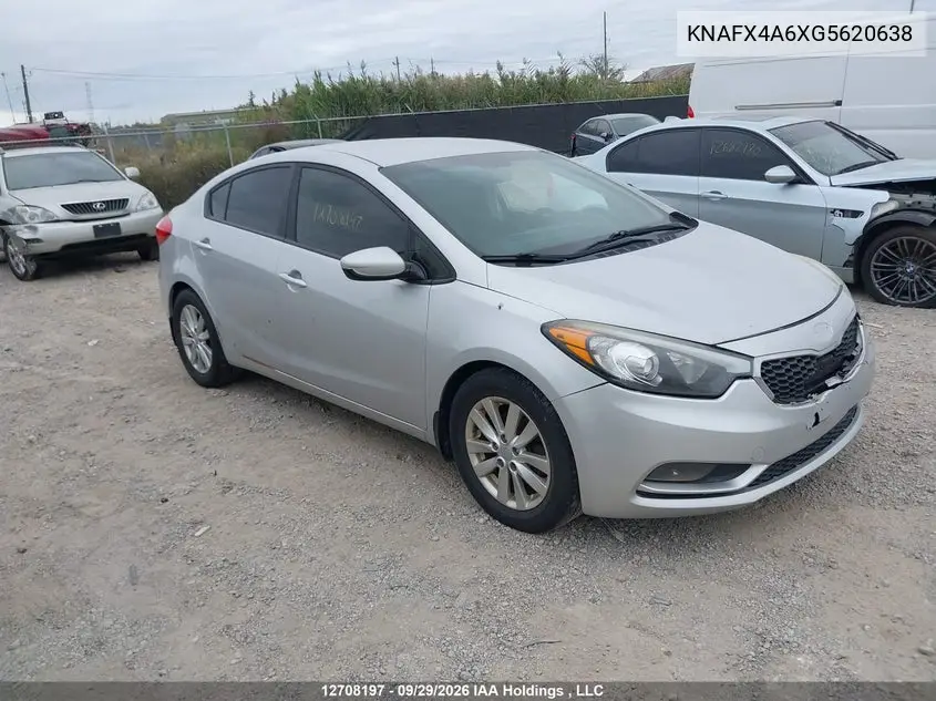 KIA FORTE 2016, VIN KNAFX4A6XG5620638