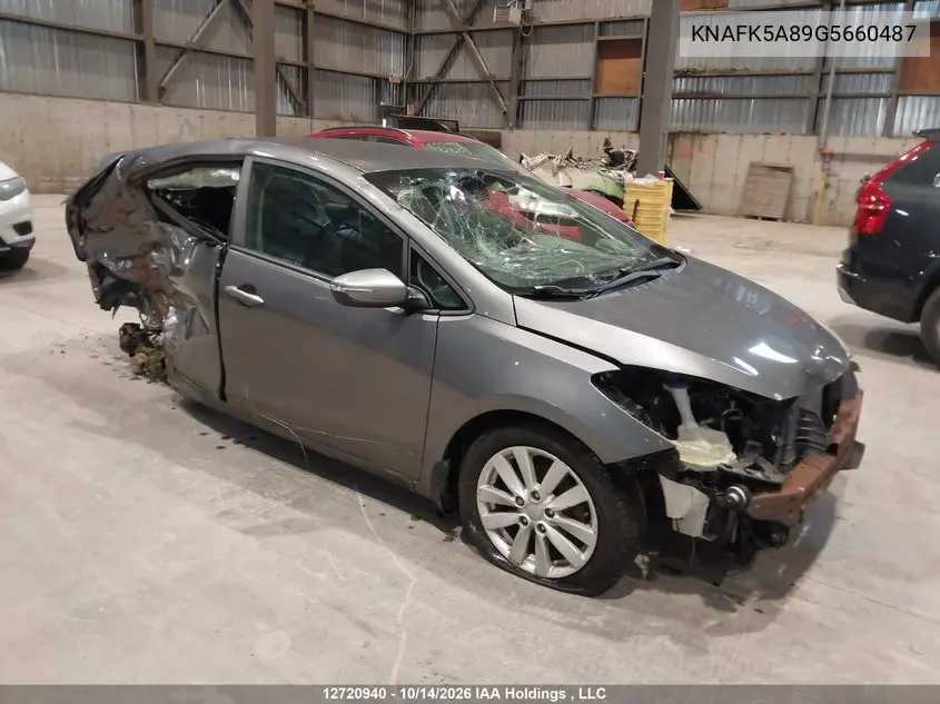 KIA FORTE 2016, VIN KNAFK5A89G5660487