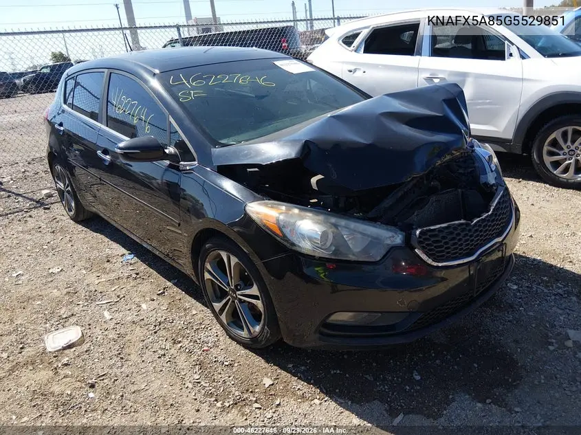 KIA FORTE 2016, VIN KNAFX5A85G5529851