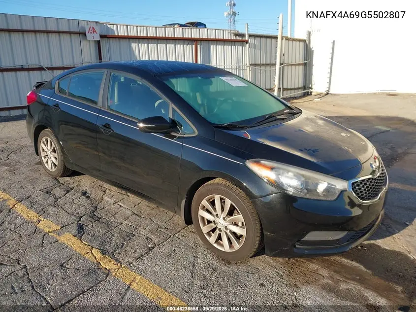 KIA FORTE 2016, VIN KNAFX4A69G5502807