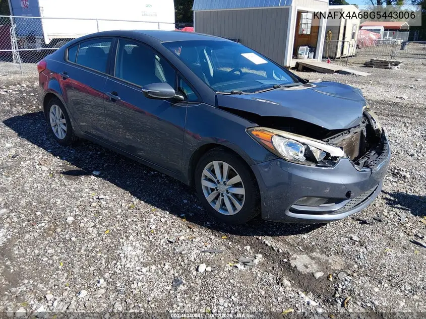 KIA FORTE 2016, VIN KNAFX4A68G5443006