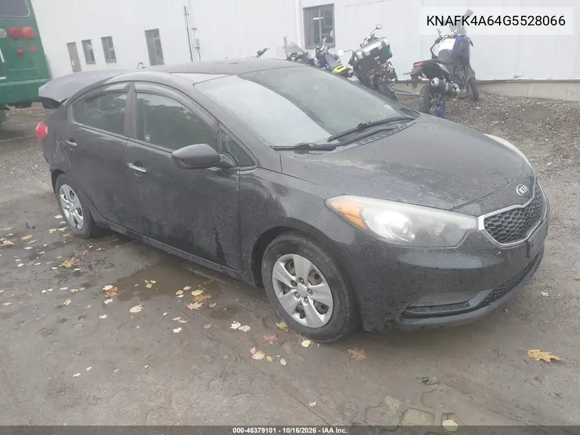 KIA FORTE 2016, VIN KNAFK4A64G5528066