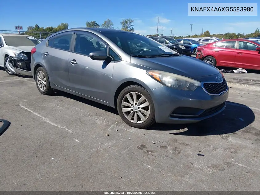 KIA FORTE 2016, VIN KNAFX4A6XG5583980