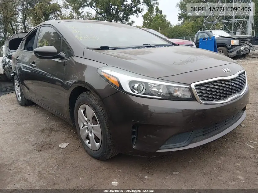KIA FORTE 2017, VIN 3KPFL4A72HE090405
