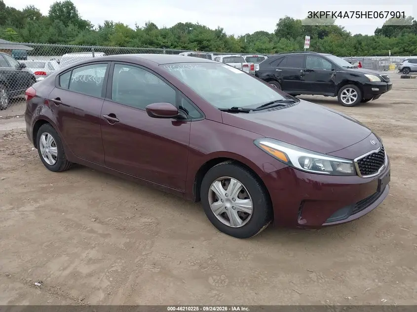 KIA FORTE 2017, VIN 3KPFK4A75HE067901